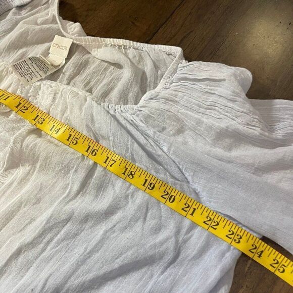 Chico’s Flowy Peasant Blouse - Picture 7 of 10